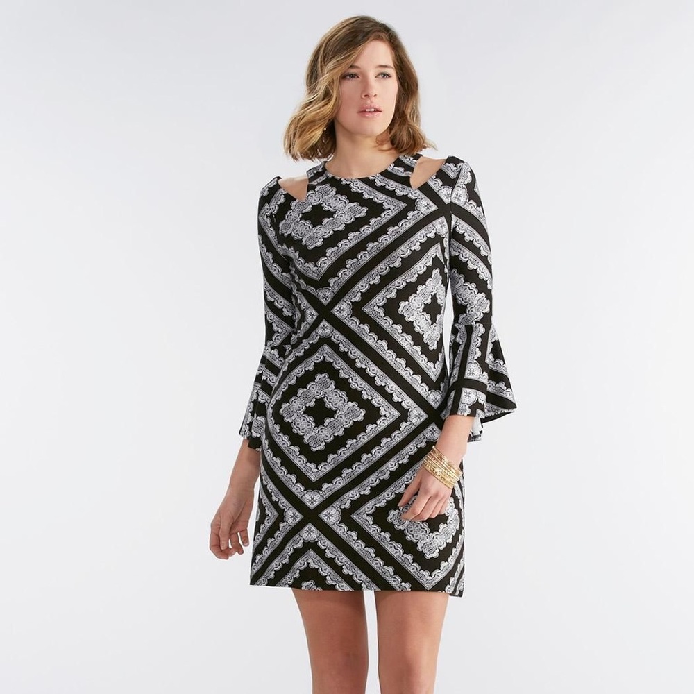 NWT Cato Cutout Shoulder A-Line Dress